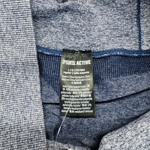 PINK Leggings Womens Large‎ Blue Gray High Waisted Full Length Activewear NWT - Picture 4 of 15